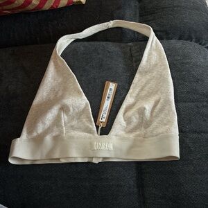 SKIMS Cream Halter Bralette
